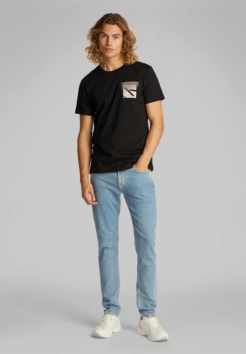 Calvin Klein - SOFT BOX MONOGRAM TEE - Ck Black