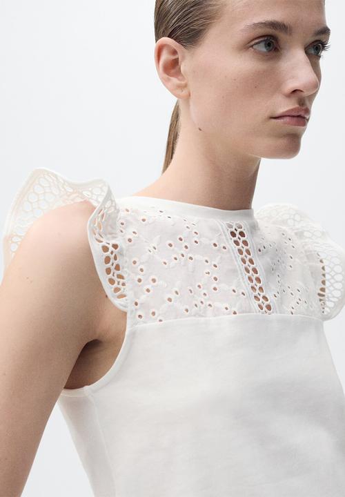 MANGO - Top Muni - White