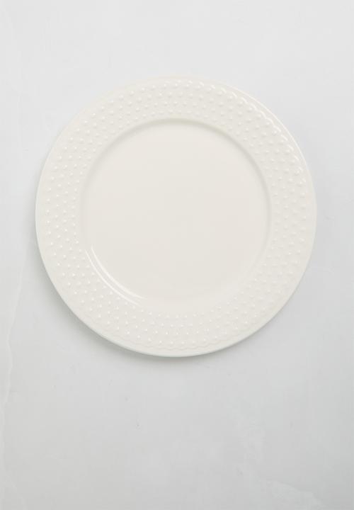Sixth Floor - Dori side plate set of 4 - White