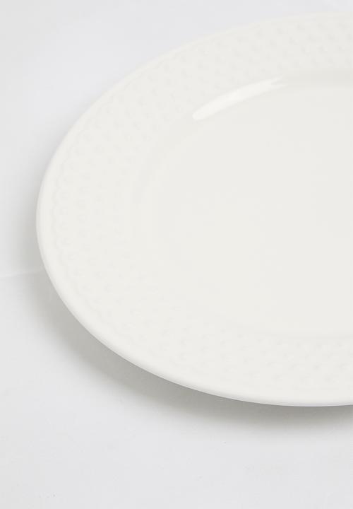 Sixth Floor - Dori side plate set of 4 - White