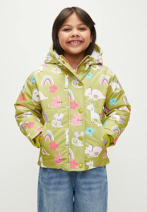 Pop Candy - Printed hooded jacket - green