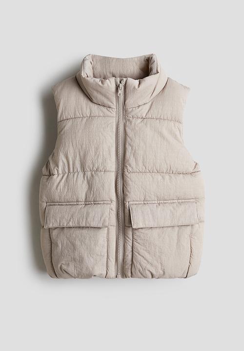 H&M - Puffer gilet - dusty beige