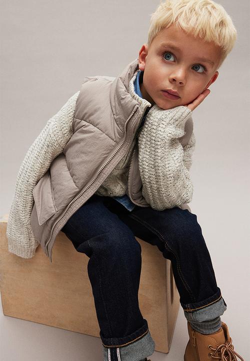 H&M - Puffer gilet - dusty beige