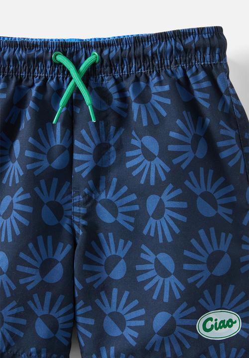 Cotton On - Bailey Board Short - Squid Ink & Sun Rays