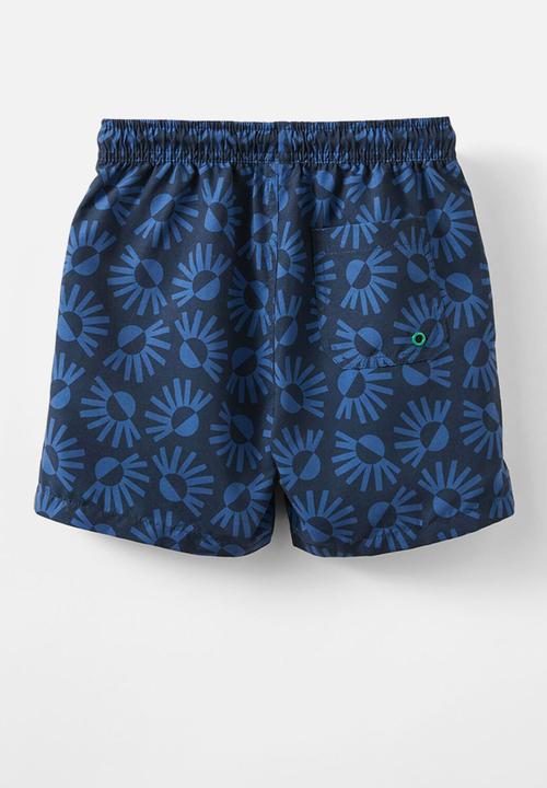 Cotton On - Bailey Board Short - Squid Ink & Sun Rays