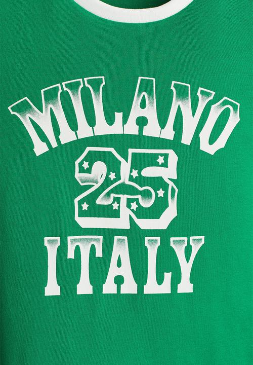 H&M - Printed t-shirt - green milano