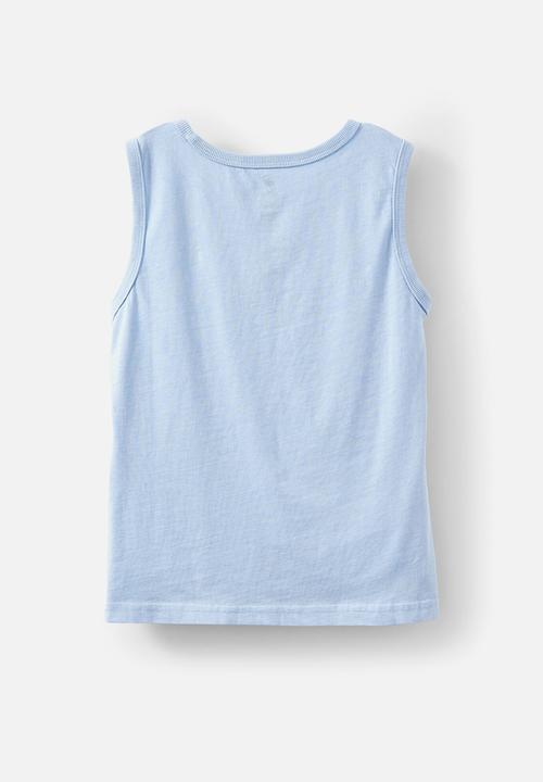 Cotton On - The Essential Tank - Dawn Blue Wash