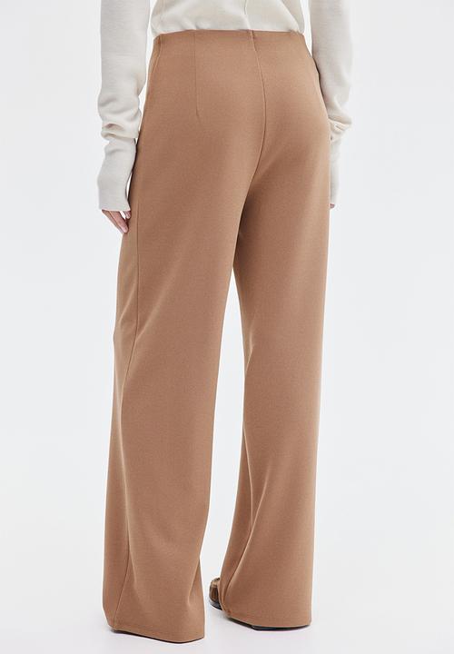 H&M - Button-front trousers - dark beige