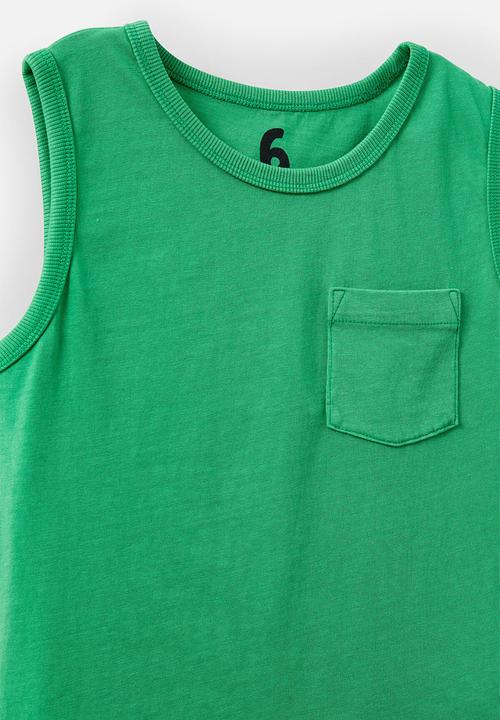 Cotton On - The Essential Tank - Island Green Wash
