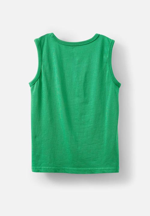 Cotton On - The Essential Tank - Island Green Wash