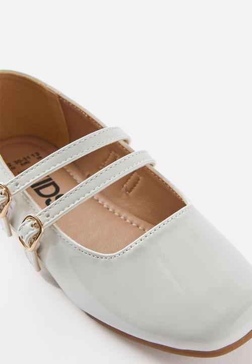 Cotton On - Olivia Ballet Flat - White Patent/Square Toe