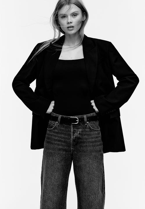 H&M - Wide jeans - dark denim blue