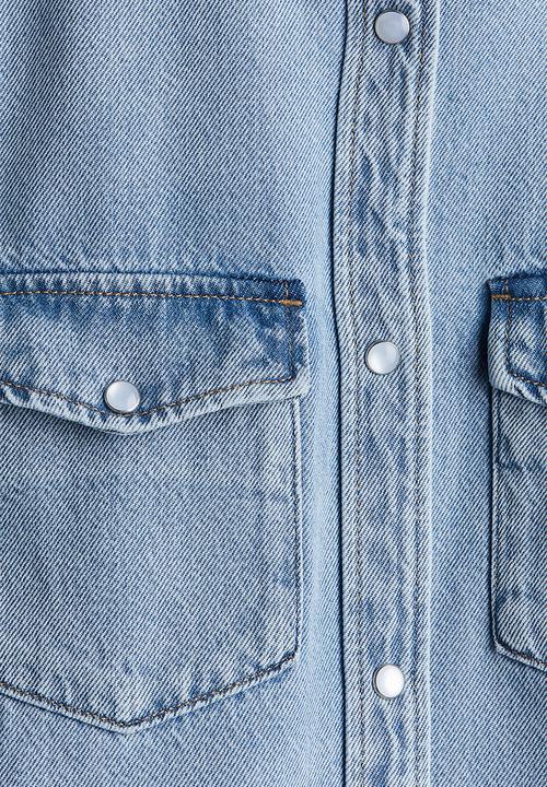 H&M - Denim shirt - denim blue/washed out