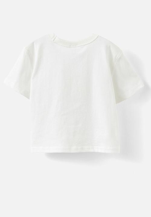 Cotton On - Bobbi short sleeve graphic tee - vanilla/mon cheri