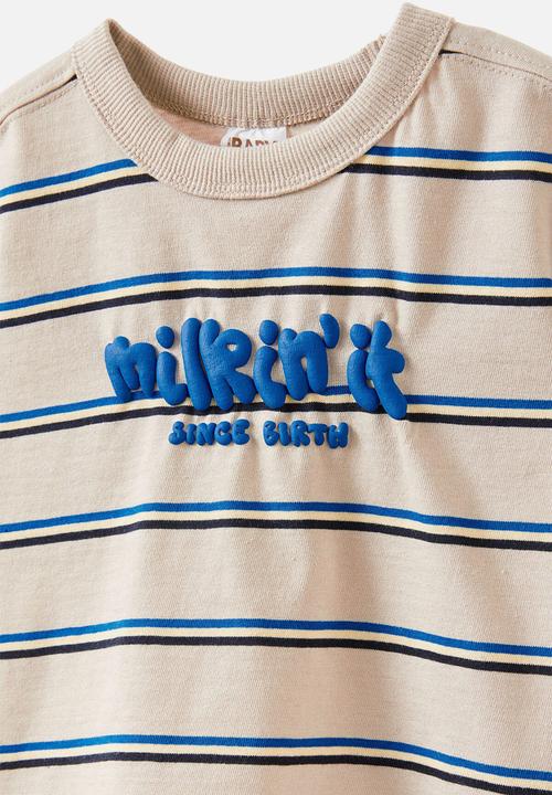 Cotton On - Bobbi short sleeve graphic tee - rainy day/milkin  it
