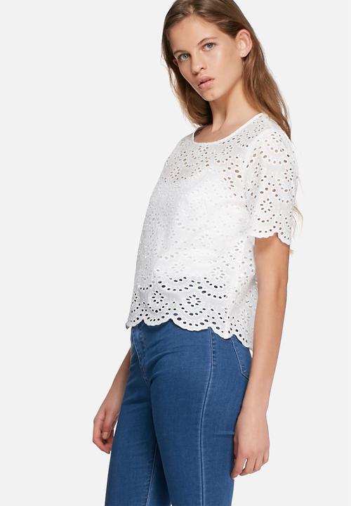 ONLY - Scarlett anglaise top