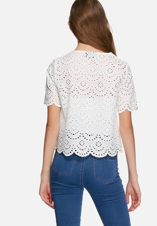 ONLY - Scarlett anglaise top