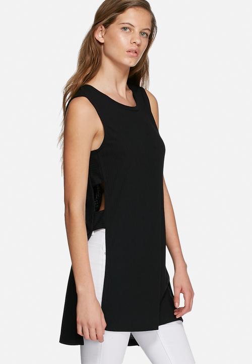ONLY -  Rie slit long tee