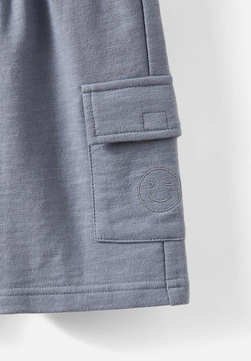 Cotton On - Henry Slouch Short - Steel/Cargo Pocket