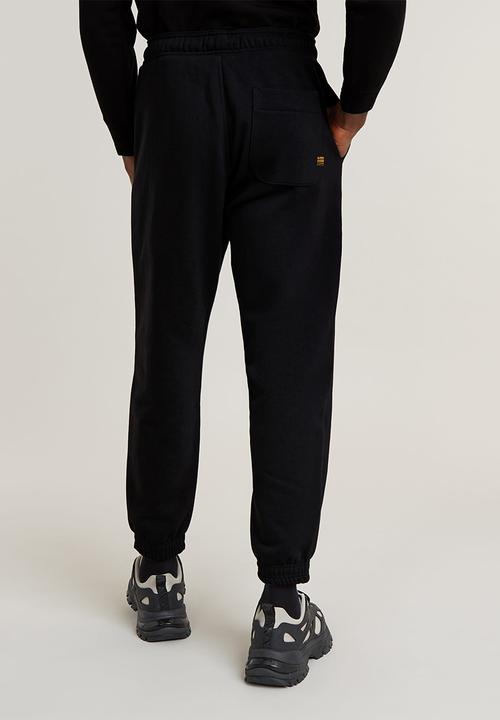 G-STAR - Embro print loose tapered sw pant - dk black