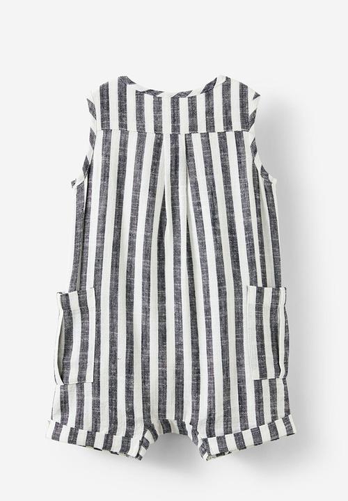 Cotton On - Jacob sleeveless playsuit - navy ink/bold stripe