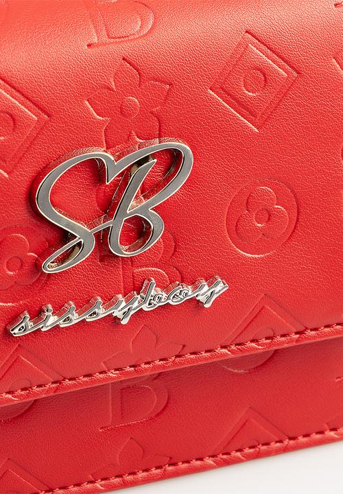 SISSY BOY - Slay fest debossed crossbody - red