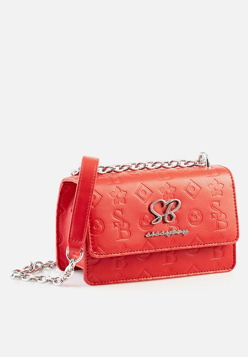 SISSY BOY - Slay fest debossed crossbody - red