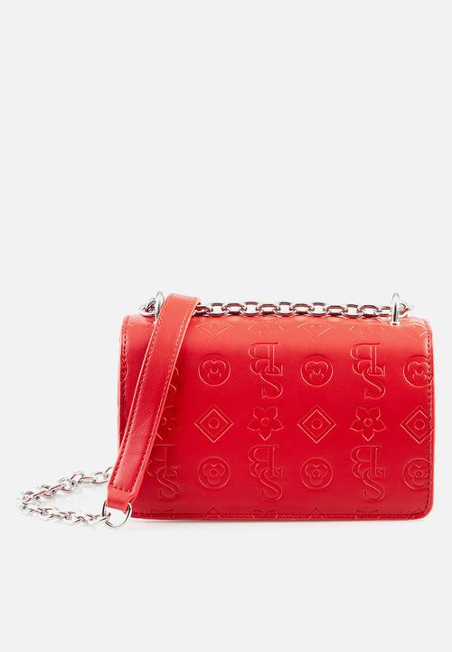 SISSY BOY - Slay fest debossed crossbody - red