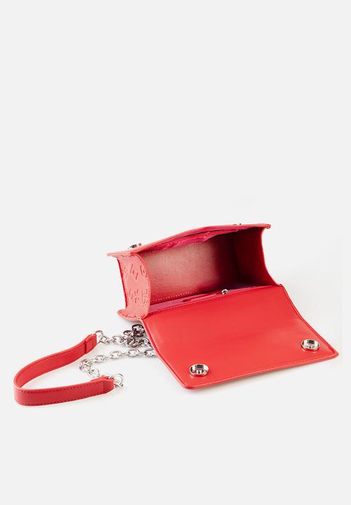 SISSY BOY - Slay fest debossed crossbody - red