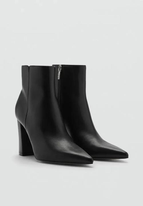 MANGO - Brun ankle boot - black