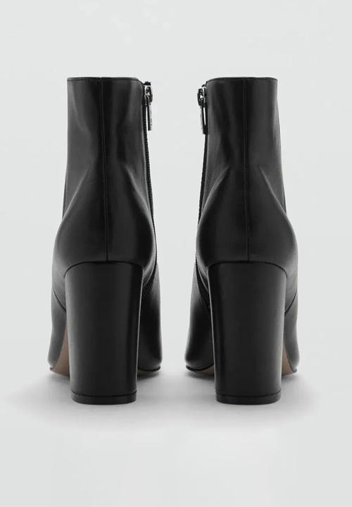 MANGO - Brun ankle boot - black