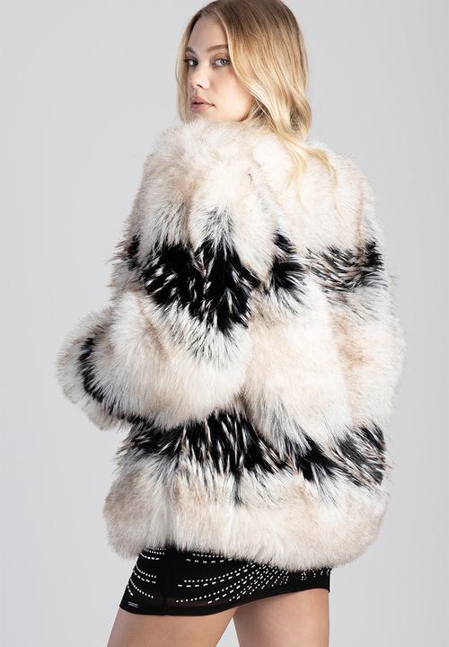 SISSY BOY - Faux Fur Combination Jacket  - multi