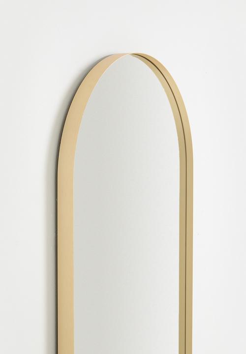 Sixth Floor - Arch Frame Mirror - Brushed Gold