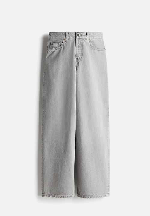 H&M - Wide jeans - light denim grey