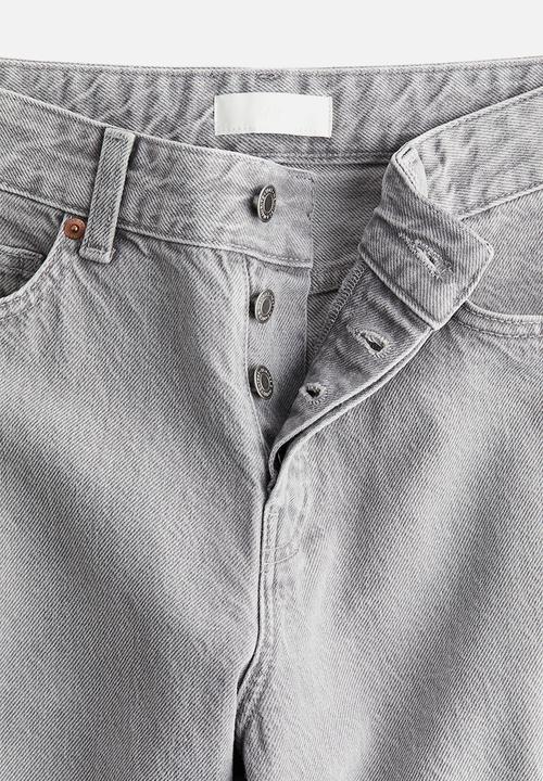 H&M - Wide jeans - light denim grey