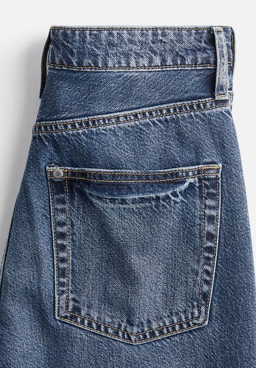 H&M - Feather soft super wide ultra high jeans - denim blue