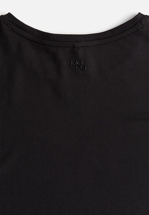 H&M - Boxy-style sports top with drymove™ - black