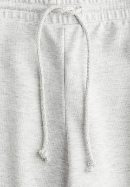 H&M - Flared joggers - light grey marl 