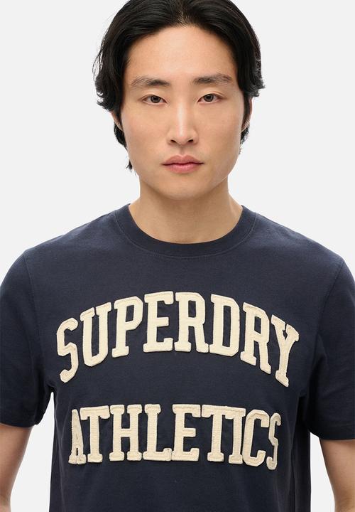 Superdry. - Vintage Athletic T-shirt - Eclipse Navy/Ecru