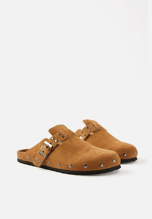 Cotton On - Rex buckle mule - dessert tan stud
