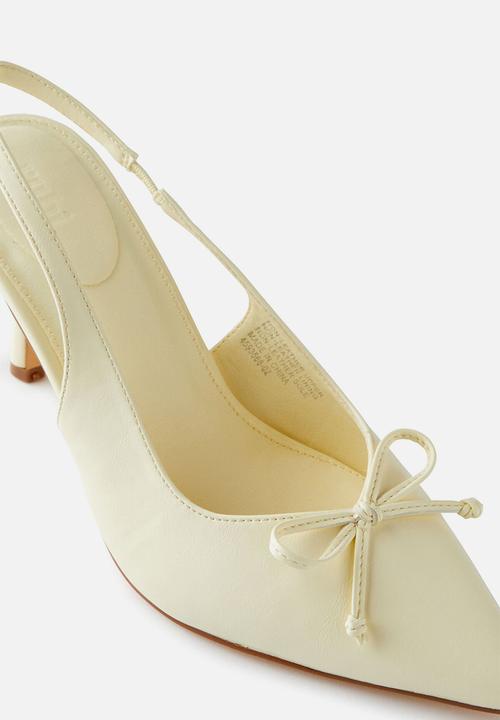 Cotton On - Giselle pointed slingback - butter yellow bow