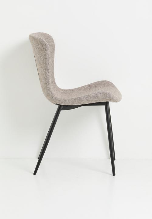 Sixth Floor - Grey dining chair set of 2 - beige
