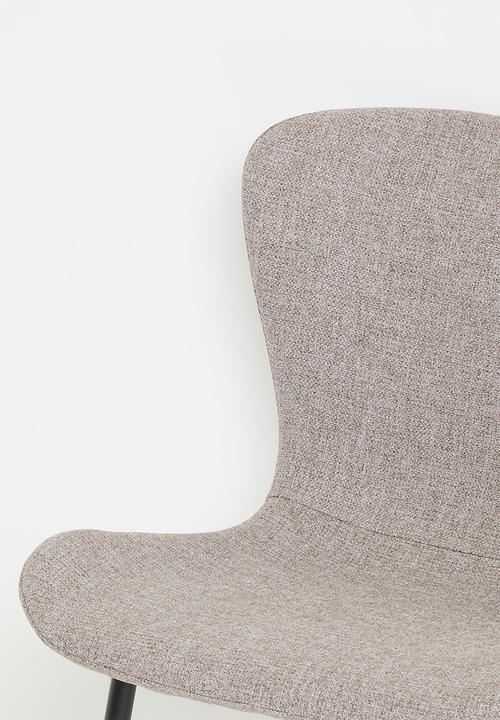 Sixth Floor - Grey dining chair set of 2 - beige