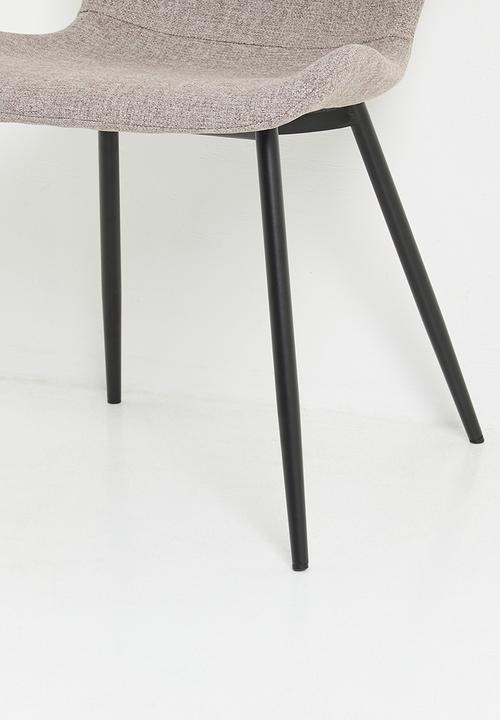 Sixth Floor - Grey dining chair set of 2 - beige