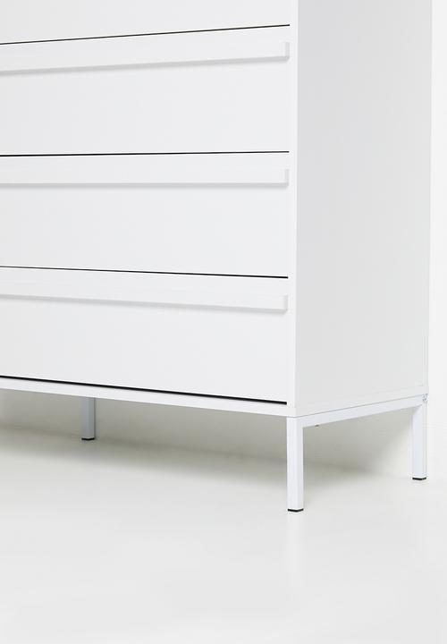 Sixth Floor - Sigil 4 chest drawer - white