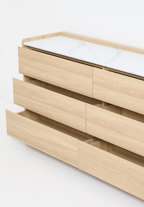 Sixth Floor - Hazel 6 drawer entry console - natural