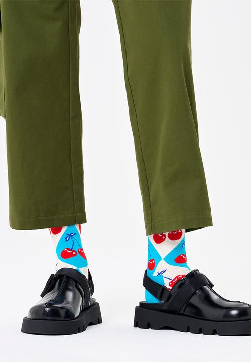 Happy Socks - Cherry Argyle Sock - Turquoise