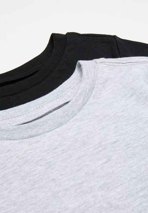 Pop Candy - 2 Pack tee - black & grey