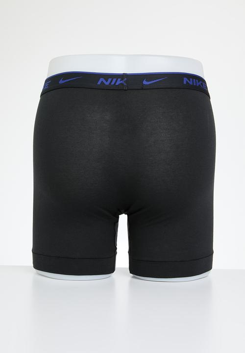 Nike - Dri-Fit Everyday Cotton Stretch 3 Pack Boxer - Black Uni Gold/Picante Red/Deep Royal Blue
