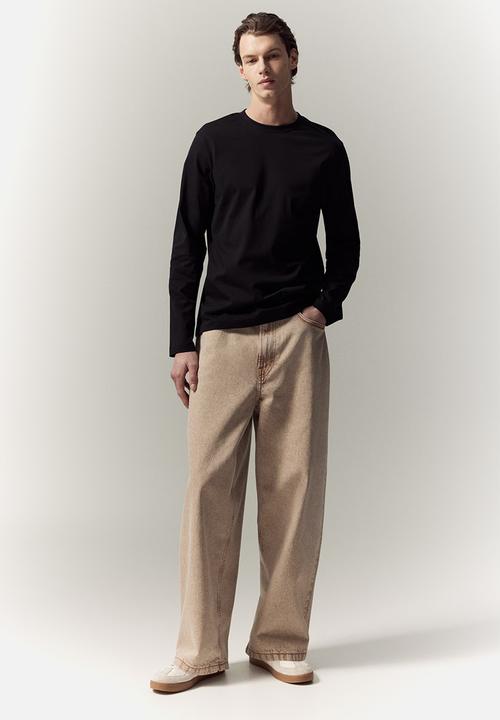 H&M - Regular fit jersey top - black